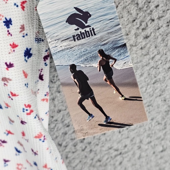 Rabbit Henley Shirt Women XS Foliage Waffle Knit Long Sleeve Pullover - Picture 9 of 11